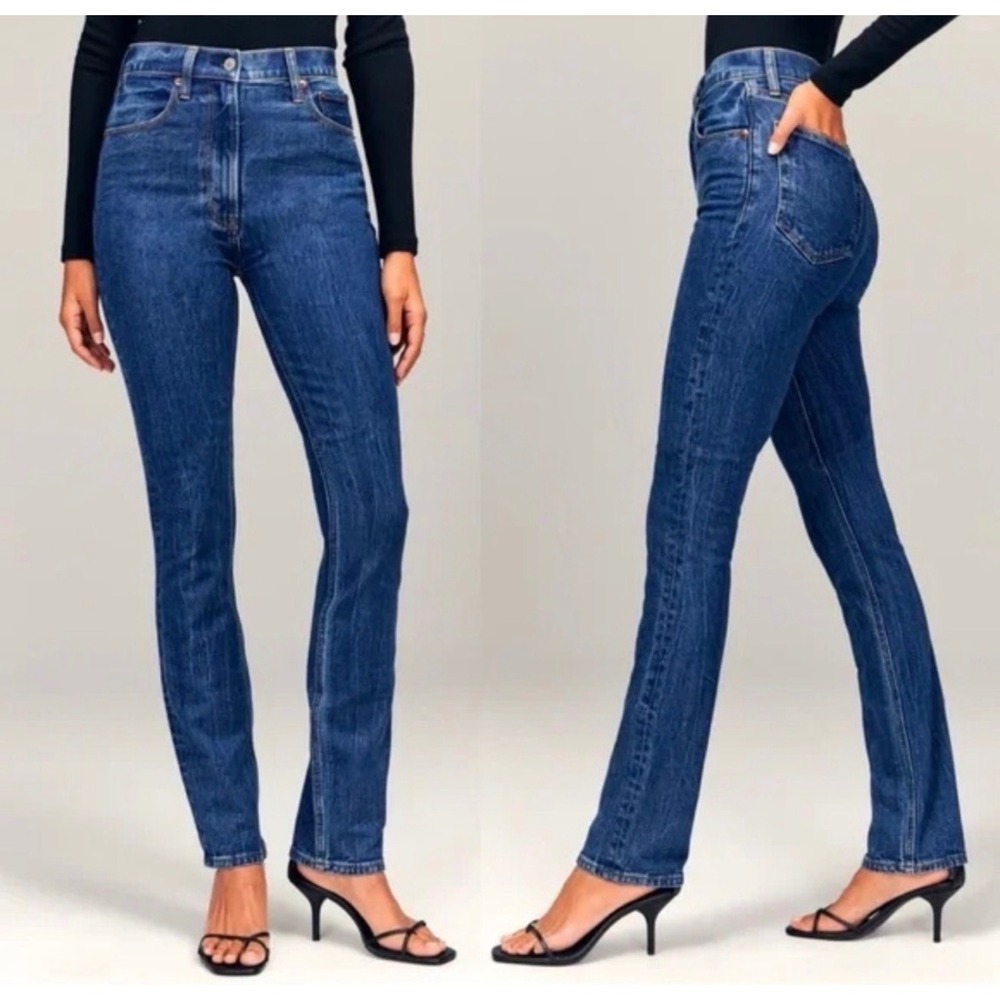 Aritzia Denim Forum The Yoko High Rise Slim Jeans Medium Wash Button Fly Size 26